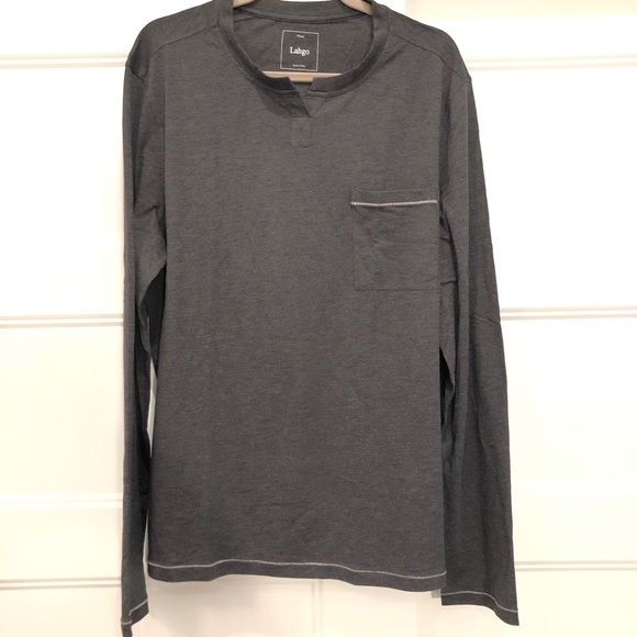 Lunya Lahgo Restore Henley Size XXL Charcoal Gray - Picture 3 of 7